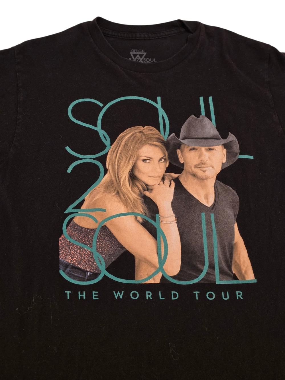 Tim McGraw Faith Hill Soul 2 Soul Tour 2017 Concert T-Shirt - Picture 2 of 4
